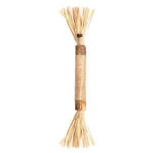 Bâton de dentition en Polygonum Woody extra large de 38 cm, durable et naturel, pour l'auto-amusement et le divertissement, en raphia - Product Image 2