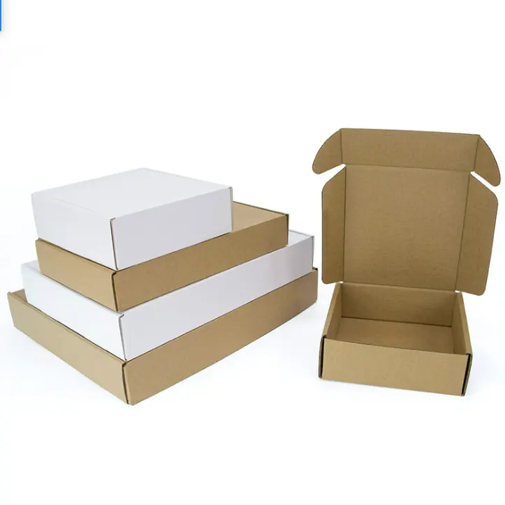 Custom Clothing Fold Kraft Paper Box Packaging Shipping Box Shipper Corrugated Box