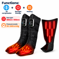 Système de récupération par compression d'air Eveekon, bottes de massage pour les jambes, 5 chambres d'air, bottes de compression pour la récupération des jambes, pour la circulation