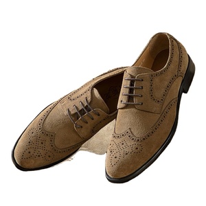 Mocasines de Cuero Vacuno Genuino con Cordones para Hombre, de Alta Calidad, en Oferta, para Oficina y Carrera Profesional, con Punta Puntiaguda, Suela de Goma, Ligeros y Transpirables - Product Image 1