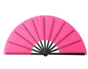 Abanicos Plegables Hechos a Mano de Color Sólido Personalizados, Artesanías de Plástico para Decoración del Hogar, Bodas, Fiestas, Baile de Verano, Estilo Amor - Product Image 2