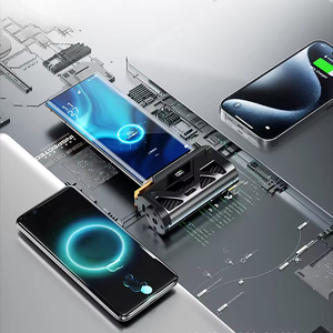 Banque d'Alimentation Capsule 5000 mAh avec Écran LCD, Chargeur <span class=keywords><strong>de</strong></span> <span class=keywords><strong>Secours</strong></span> <span class=keywords><strong>Batterie</strong></span> Externe Double Prise Style Mécha pour iPhone Samsung <span class=keywords><strong>Xiaomi</strong></span> - Product Image 2