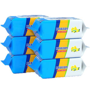 Lingettes nettoyantes pour cuisine OEM, grand format, forte action dégraissante, pour la maison, le bureau, les voyages et les hôtels - Product Image 2