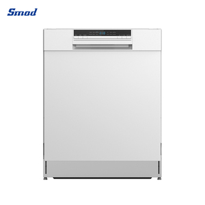 24'' Width 9 Place Black White Semi Built-in Dishwasher with <b>Led</b> Display Dds9-45bgu(401l) Built-in Dishwasher - Product Image 2