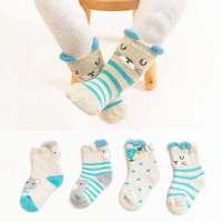 Haute qualité personnalisé hiver chaud enfants bébé nouveau-né enfant en bas âge chaussettes doux confortable flou confortable coton mignon Animal équipage chaussettes