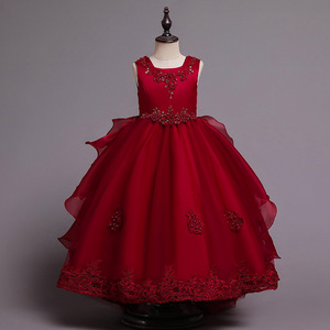 MQATZ Abito da Principessa per Bambine, Vestito Formale da Cerimonia, Stile Soffice e Fiabesco, Abito da Festa con Fiori per Bambine di <span class=keywords><strong>10</strong></span> Anni - Product Image 6