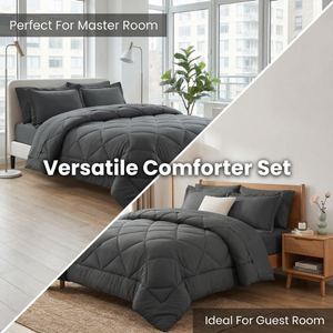 Juego de Edredón de 3 Piezas de Microfibra de Poliéster Sólido para el Hogar, Inserto de Edredón, Juego de Ropa de <span class=keywords><strong>Cama</strong></span> Acolchada de Lujo - Product Image 6