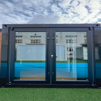Villa Modulaire Préfabriquée de Luxe 20/30 pieds, Maison Conteneur Extensible Moderne Triple-Fonctionnelle avec 2 Chambres pour Hébergement de Vacances en Station Balnéaire
