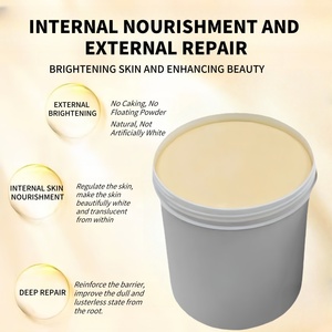 Vente en Gros 1 kg Crème Blanchissante au Collagène et à la Poudre de Perle Dorée Meilleure Vente Sans Sulfate Crème Nourrissante Hydratante Anti-Âge pour le Visage et le Corps - Product Image 2