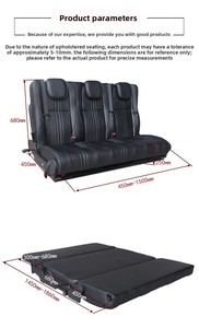Asiento de Cuero Convertible y Plegable para RV, Camioneta y MPV, Impermeable, Multifuncional, con Tamaños y Colores Personalizados - Product Image 4