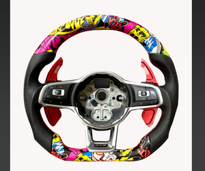 Volante de Fibra de Carbono Personalizado a <span class=keywords><strong>Precio</strong></span> de Fábrica, con Luces LED, para Volkswagen Golf GTI Mk7 G-ti G-ts R G-li <span class=keywords><strong>Gt</strong></span>-d - Product Image 5