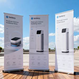 4.2kg Premium ampia Base in lega di alluminio Standard 80X200 <span class=keywords><strong>Roll</strong></span> <span class=keywords><strong>up</strong></span> Banner pubblicitario Display retrattile Pull <span class=keywords><strong>up</strong></span> Banner Stand - Product Image 6