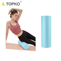 Rodillo de Espuma para Ejercicio TOPKO con Logotipo Personalizado, 13 Pulgadas, Espuma EVA de Alta Densidad para Relajación, Masaje Muscular Profundo y Yoga
