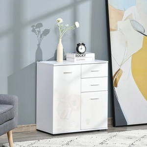 <span class=keywords><strong>Credenza</strong></span> Moderna per Sala da Pranzo, Mobile Laterale Bianco per <span class=keywords><strong>Cucina</strong></span>, Madia <span class=keywords><strong>Credenza</strong></span> Moderna - Product Image 4