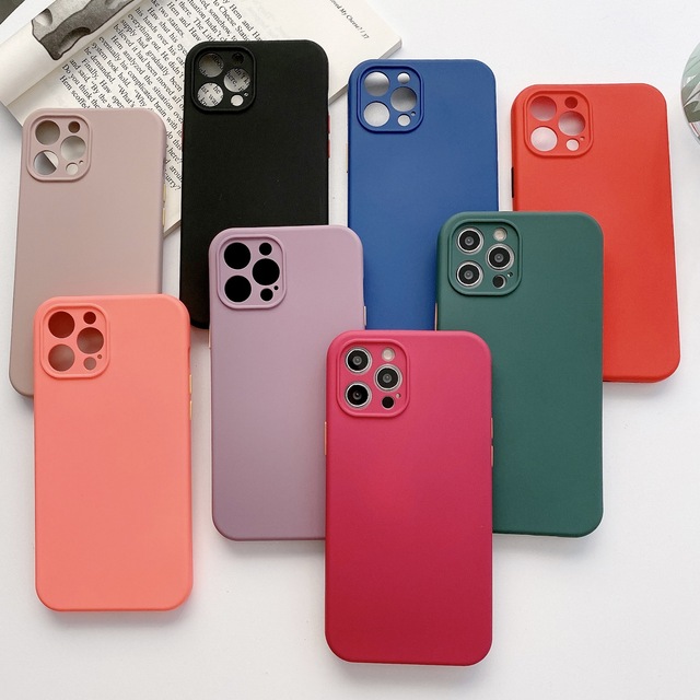 Hot Sale Colorful Soft Liquid Silicone Phone Case for iPhone 16 15 14 13 Pro Max 12 11 X XS 7 8 SE Waterproof Funda Back Cover