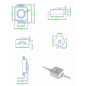 ไฟตกแต่งหลังคาบ้านแบบพิกเซล IP67 กันน้ำ SMD5054 RGBW ควบคุมผ่านแอพและเสียง ใช้ไฟ DC24V สำหรับคริสต์มาส - Product Image 3