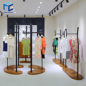 Fashion Boutique Creative Combined Wall Mounted Clothes Display <strong>Rack</strong>, <strong>Cloth</strong> Display <strong>Stand</strong> - Product Image 6