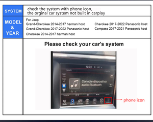 CARUPEZ โมดูลไร้สาย Carplay Android Auto MMI สำหรับ JEEP Compass 17-21 <span class=keywords><strong>Panasonic</strong></span> Host Android Navigation Radio แบบเสียบใช้งานได้ทันที - Product Image 6