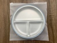 Ensemble de vaisselle en silicone 5 pièces pour enfants, assiettes antidérapantes, manchons en silicone amovibles, lavables au lave-vaisselle, écologiques, pour la diversification alimentaire du bébé