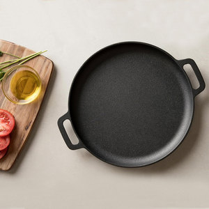 Poêle à frire en fonte pré-culottée robuste à double poignée <span class=keywords><strong>pour</strong></span> toutes les cuisinières et fours - Product Image 6