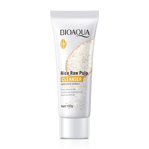 Limpiador facial <span class=keywords><strong>BIOAQUA</strong></span> de pulpa de arroz OEM coreano, Limpieza Profunda, cuidado de la piel facial, lavado de cara, blanqueamiento, <span class=keywords><strong>espuma</strong></span> profesional de Control de aceite - Product Image 6