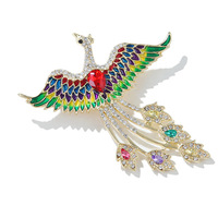 Broche de style chinois Lanhao, motif phénix, accessoire de mode pour vêtements, corsage, danse, cheongsam, écologique