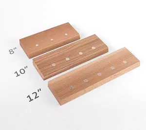 Portachiavi personalizzati JUNJI ripiano galleggiante da 10 "e portaoggetti magnetico portachiavi portaoggetti in legno massello