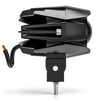 Phare auxiliaire LED pour moto, style Water Bird, lampe simple, double faisceau, lentille externe, projecteur