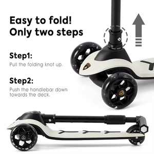 Lamborghini Professional Kids Toddlers 3 grandes roues Scooter pour enfants facile à plier Sécurité Bicyclette Jouets de plein air pour enfants - Product Image 5