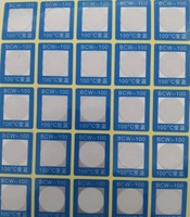 Autocollant adhésif personnalisé sensible à la chaleur, imperméable, résistant à l'huile, pour enregistrement de température, point unique 100°C