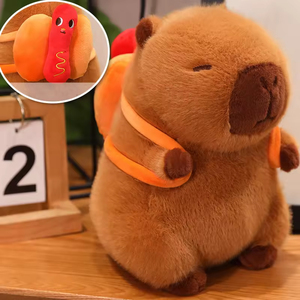 Mới trong kho Kawaii Fluffy capybara nhồi bông đồ chơi sang trọng siêu mềm sang trọng với PP bông điền Dễ Thương Kawaii búp bê sang trọng - Product Image 2