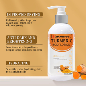 Crème éclaircissante pour <span class=keywords><strong>peau</strong></span> foncée Lotion blanchissante pour le corps au curcuma au parfum personnalisé pour élimination des taches - Product Image 2