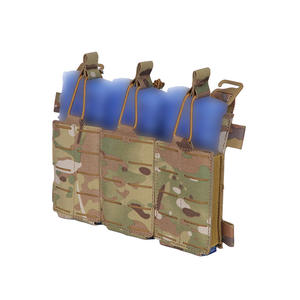 กระเป๋าใส่แม็กกาซีนแบบสามช่องสำหรับเสื้อกั๊กยุทธวิธี ลายพราง CP ไนลอนกันน้ำ ใช้กับระบบ MOLLE สำหรับกิจกรรมกลางแจ้ง - Product Image 4