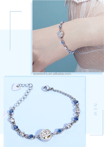 Bracelet diffuseur d'huiles essentielles pour femme en acier inoxydable, pavé de zircone cubique |   Répulsif anti-moustiques aromathérapeutique pour fêtes - Product Image 3