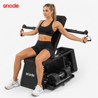 Banc de musculation Snode 4-en-1, robuste et sûr, pliable, design réglable, rangement intégré pour haltères, idéal pour les petites salles de sport à domicile