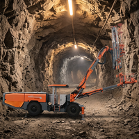 Jumbo compact à flèche simple, foreuse hydraulique souterraine pour la construction de tunnels miniers étroits et peu profonds