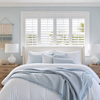 Décoration de fenêtre personnalisée, volets horizontaux en bois pour la maison et l'hôtel