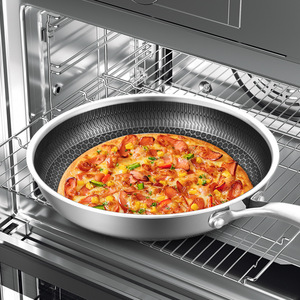 Sartén antiadherente General Chef Honeycomb de acero inoxidable 316, compatible con inducción, para cocinar bistecs - Product Image 2