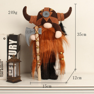 Chaude Pas Cher Viking <span class=keywords><strong>Guerrier</strong></span> Gnome Gladiateurs Décorations Viking Thème Trolls Elfes Viking <span class=keywords><strong>Guerrier</strong></span> En Peluche Gnome Poupée Ornement De Vacances - Product Image 3