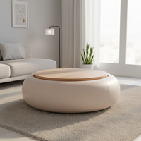Table Basse/à Thé en Bois Faite à la Main, Style Européen Moderne, pour Maison, Hôtel, Cérémonie de Remise de Diplôme, Salon, Meuble de Rangement Écologique
