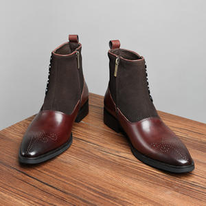 Zapatos Oxford de Cuero Genuino de Alta Calidad para Hombre, Formales de Negocios, Punta Cerrada, con Cordones, Estilo Británico, Transpirables - Product Image 5