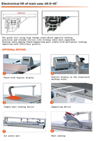 Scie à table coulissante de précision MJ45 |   Scie à panneaux pour la découpe du bois, directement de l'usine chinoise 45 ° &90 °   Scie à panneaux réglable