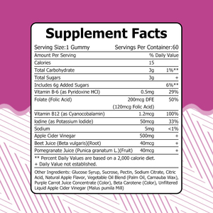High Quality Apple Cider Vinegar Gummies with Apple Cider Vinegar Healthy Digestion Supports Metabolic Function Gummies - Product Image 3