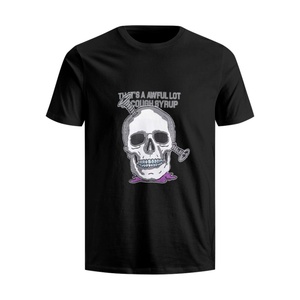 Eso <span class=keywords><strong>es</strong></span> un lote horrible, jarabe para toser, camiseta personalizada para hombre, estampado de Calavera, 100% algodón, Manga corta transpirable ecológica - Product Image 1