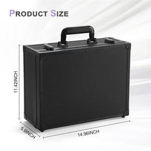 Boîte de rangement graduée en mousse EVA avec cadre en aluminium durable à 2-6 emplacements pour cartes de sport 35PT, cartes à collectionner et cartes slab - Product Image 2