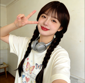 Peluca de cosplay de anime de la serie de TV estadounidense Miércoles, estilo Familia Addams, de cabeza completa, con trenzas dobles trenzadas, estilo coreano, transparente, para escenario - Product Image 6