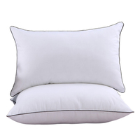 Coussin en coton doux, intérieur en duvet de canard, remplissage de plumes, pour maison, hôtel, forme carrée, vente en gros, 1 pièce