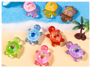 En gros, figurines miniatures lumineuses en résine, thème animaux marins, <span class=keywords><strong>tortue</strong></span> DIY, qui brillent dans le noir, pour sachets surprises, jouet pour enfants - Product Image 5