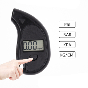 Đo áp suất lốp đen LCD hiển thị kỹ thuật số đo áp suất lốp <span class=keywords><strong>Tester</strong></span> với Keychain - Product Image 3