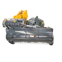 Broyeur forestier sur chenilles télécommandé hydraulique, outil multifonctionnel pour la coupe de l'herbe sur pente